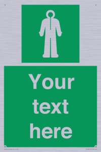 Custom sign safe condition Survival clothing